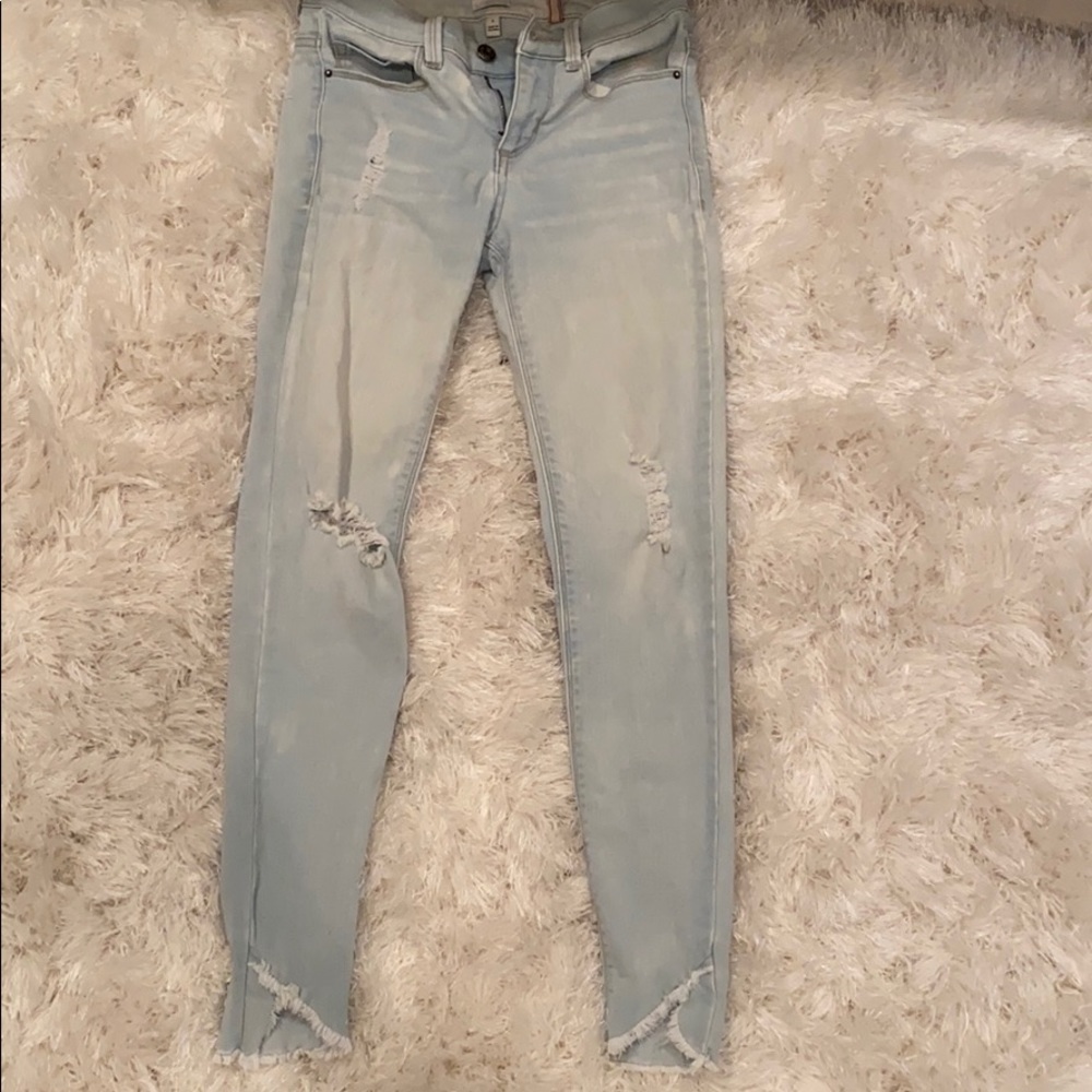 Light wash jeans